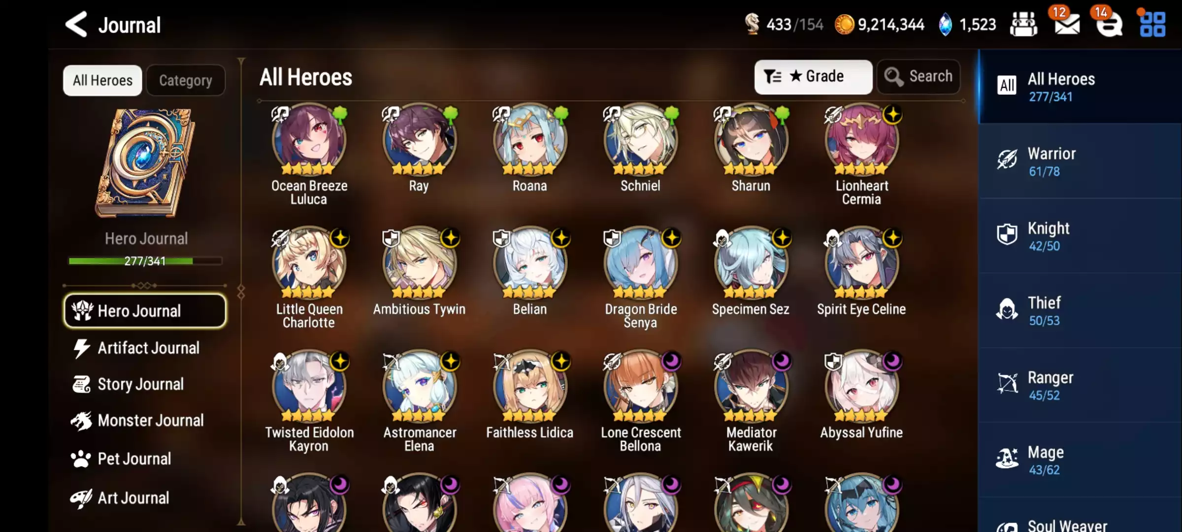 Ảnh 27ml hot meta senya politis atwin Collab limited gần full thiếu vài con trong hình Full overlord Full aespa Full slime Max spd 306 Auto all hunt trừ c13 95 con 6* Tài nguyên nhiều lá, charm đập đồ